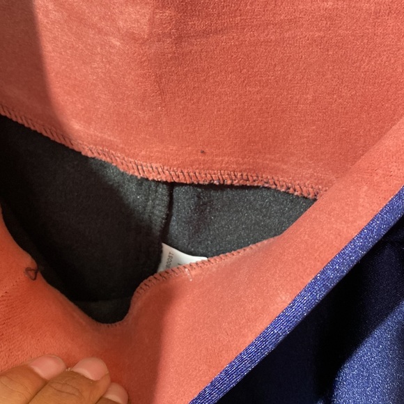 Shiny Think Navy Warm Fleece Leggings - Picture 9 of 9